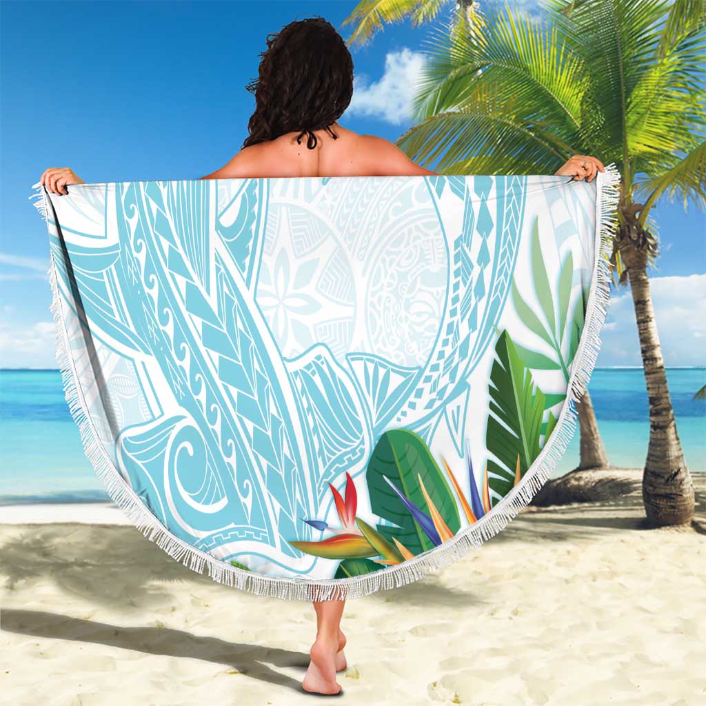 Polynesia Beach Blanket Sharks Duo Tropical Turquoise LT7 - Polynesian Pride