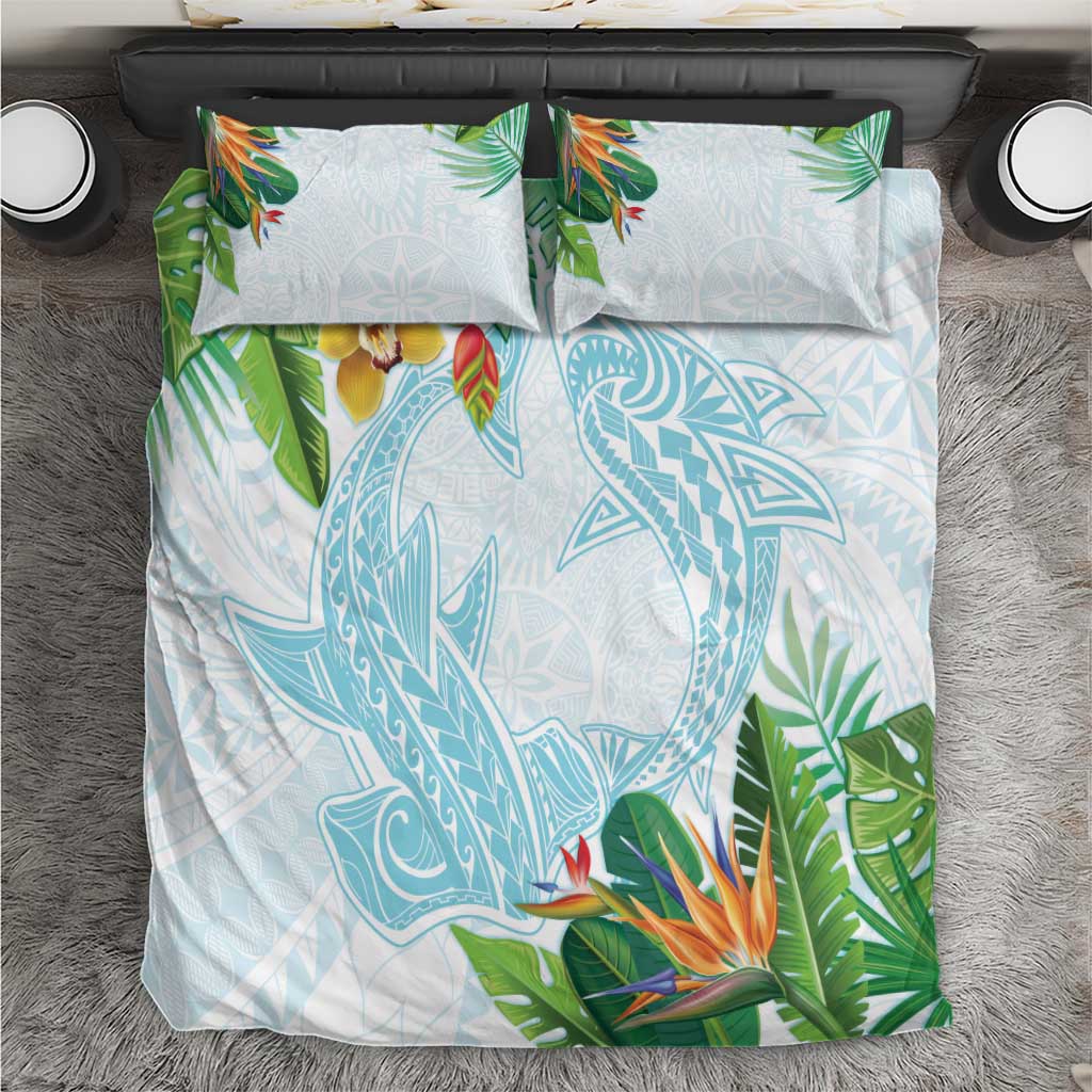 Polynesia Bedding Set Sharks Duo Tropical Turquoise