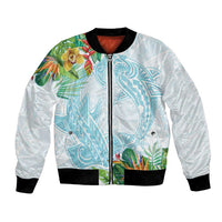Polynesia Bomber Jacket Sharks Duo Tropical Turquoise