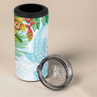 Polynesia 4 in 1 Can Cooler Tumbler Sharks Duo Tropical Turquoise LT7 - Polynesian Pride