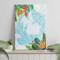 Polynesia Canvas Wall Art Sharks Duo Tropical Turquoise LT7 - Polynesian Pride