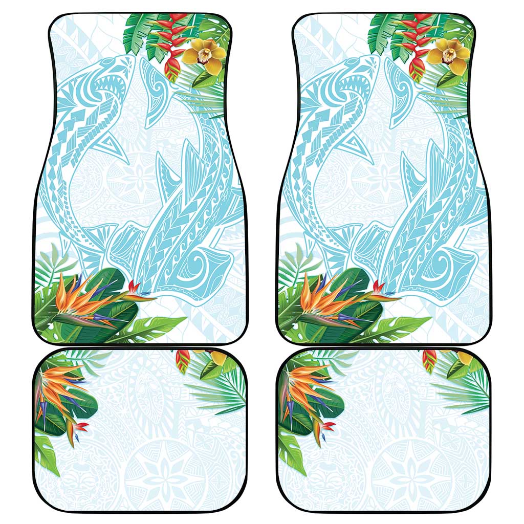 Polynesia Car Mats Sharks Duo Tropical Turquoise LT7 - Polynesian Pride