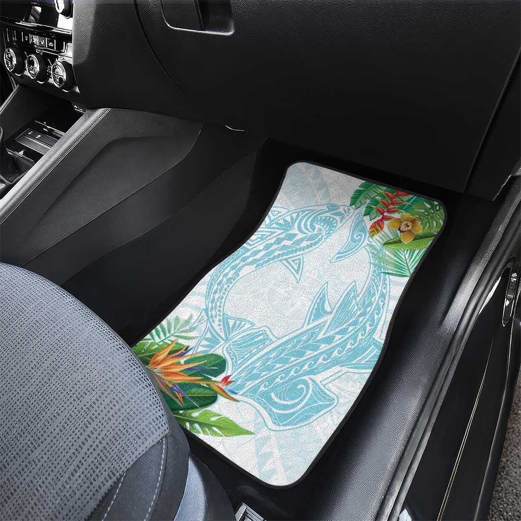 Polynesia Car Mats Sharks Duo Tropical Turquoise LT7 - Polynesian Pride