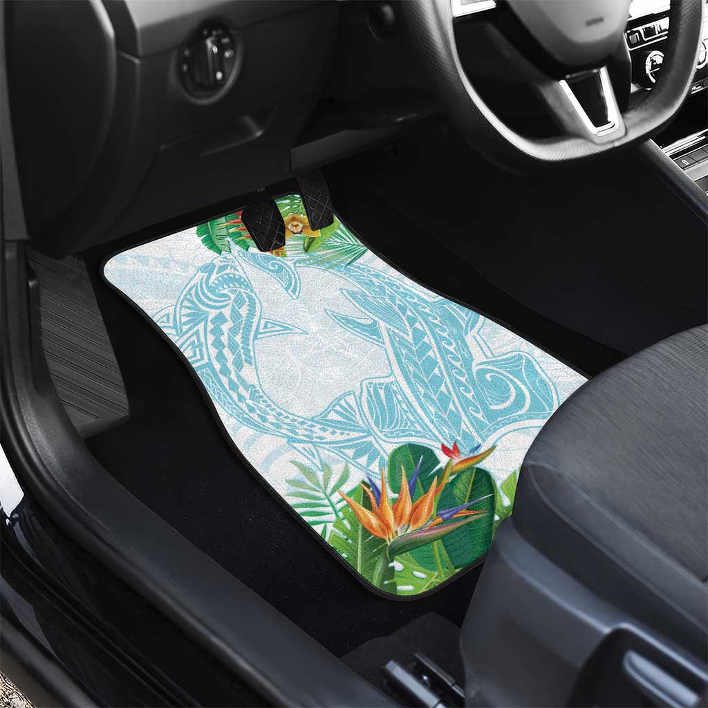 Polynesia Car Mats Sharks Duo Tropical Turquoise LT7 - Polynesian Pride