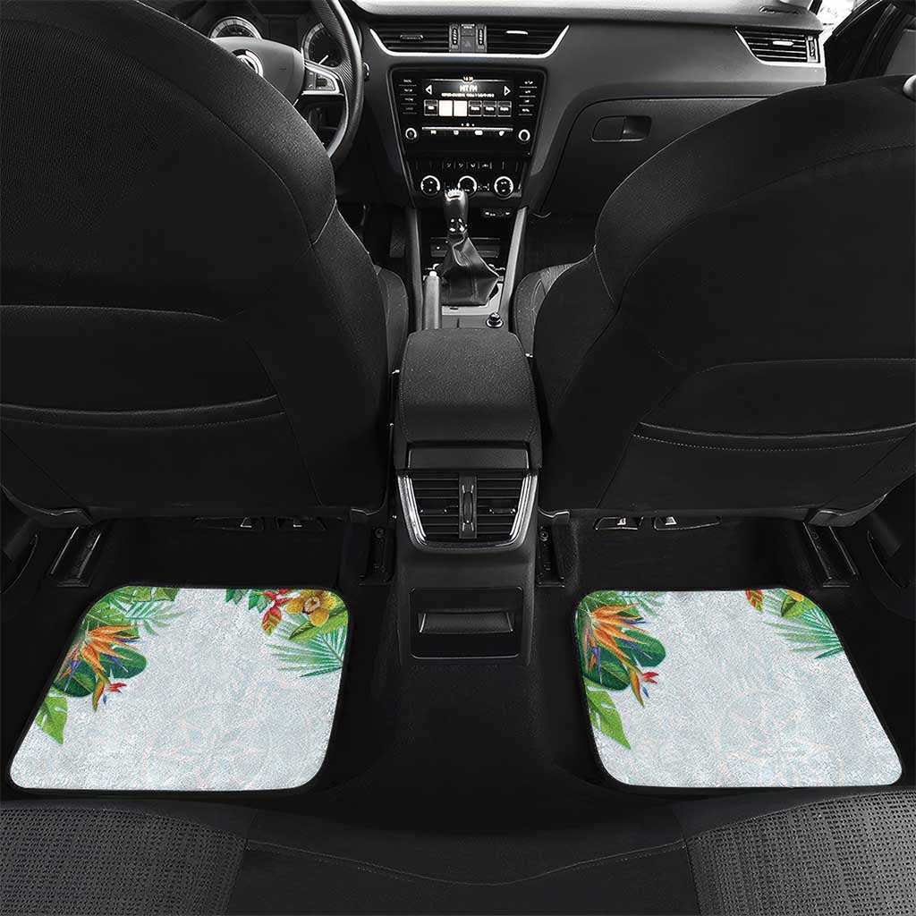Polynesia Car Mats Sharks Duo Tropical Turquoise LT7 Set 2pcs - Back Turquoise - Polynesian Pride
