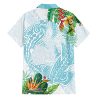 Polynesia Hawaiian Shirt Sharks Duo Tropical Turquoise LT7 - Polynesian Pride