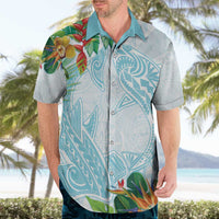 Polynesia Hawaiian Shirt Sharks Duo Tropical Turquoise LT7 - Polynesian Pride