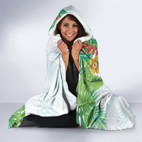 Polynesia Hooded Blanket Sharks Duo Tropical Turquoise LT7 - Polynesian Pride