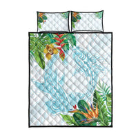 Polynesia Quilt Bed Set Sharks Duo Tropical Turquoise LT7 - Polynesian Pride