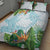 Polynesia Quilt Bed Set Sharks Duo Tropical Turquoise