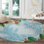 Polynesia Round Carpet Sharks Duo Tropical Turquoise