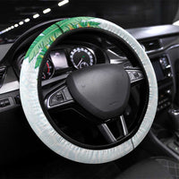Polynesia Steering Wheel Cover Sharks Duo Tropical Turquoise LT7 Universal Fit Turquoise - Polynesian Pride