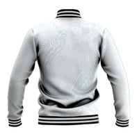 Polynesia Baseball Jacket Sharks Duo Tropical Off White