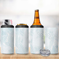 Polynesia 4 in 1 Can Cooler Tumbler Sharks Duo Tropical Off White LT7 - Polynesian Pride