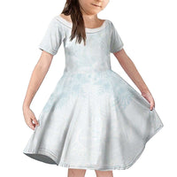 Polynesia Family Matching Puletasi and Hawaiian Shirt Sharks Duo Tropical Off White LT7 Daughter's Dress White - Polynesian Pride
