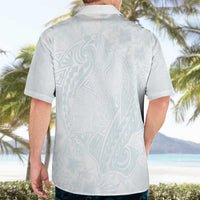 Polynesia Hawaiian Shirt Sharks Duo Tropical Off White LT7 - Polynesian Pride