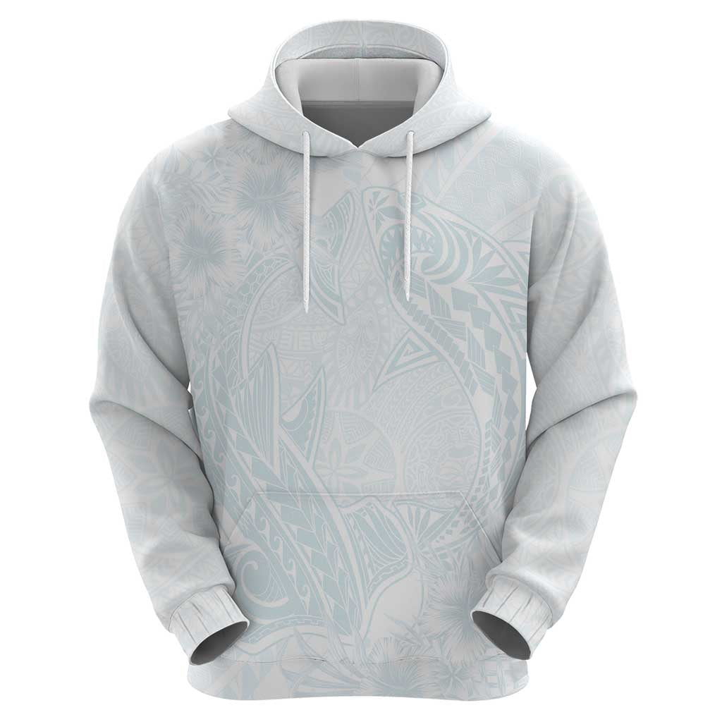 Polynesia Hoodie Sharks Duo Tropical Off White