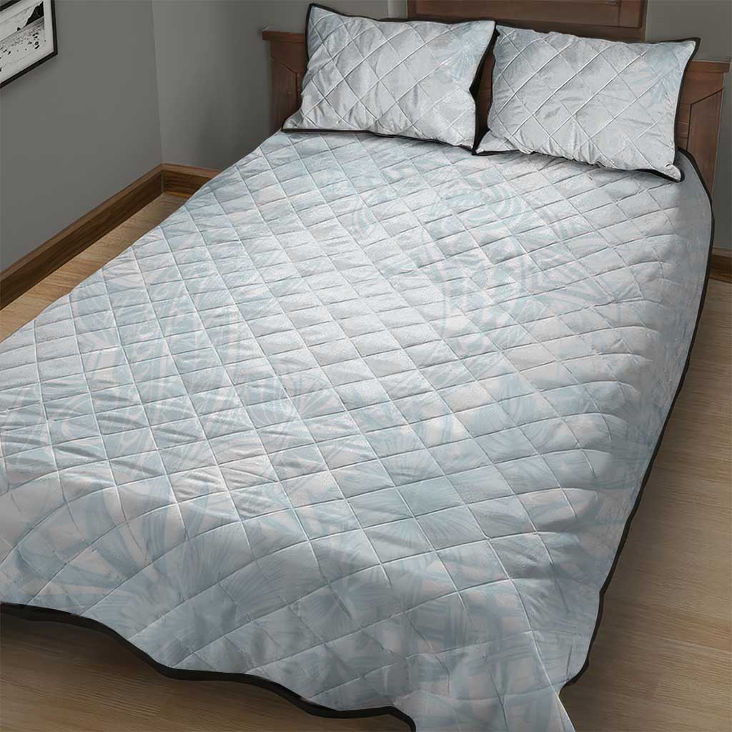 Polynesia Quilt Bed Set Sharks Duo Tropical Off White LT7 - Polynesian Pride