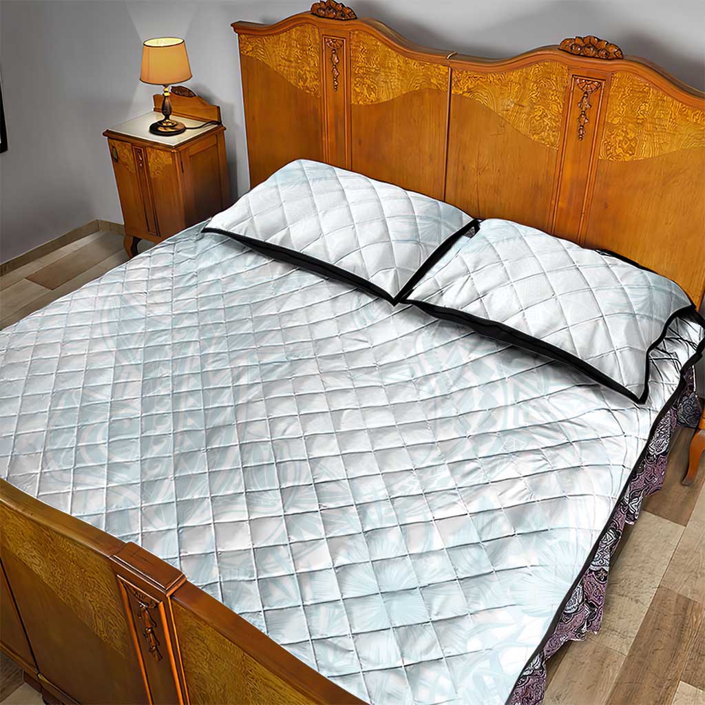 Polynesia Quilt Bed Set Sharks Duo Tropical Off White LT7 - Polynesian Pride