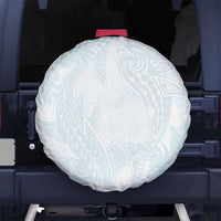 Polynesia Spare Tire Cover Sharks Duo Tropical Off White LT7 - Polynesian Pride