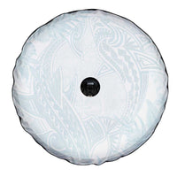 Polynesia Spare Tire Cover Sharks Duo Tropical Off White LT7 - Polynesian Pride