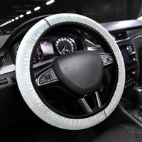 Polynesia Steering Wheel Cover Sharks Duo Tropical Off White LT7 Universal Fit White - Polynesian Pride