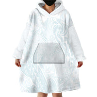 Polynesia Wearable Blanket Hoodie Sharks Duo Tropical Off White LT7 - Polynesian Pride