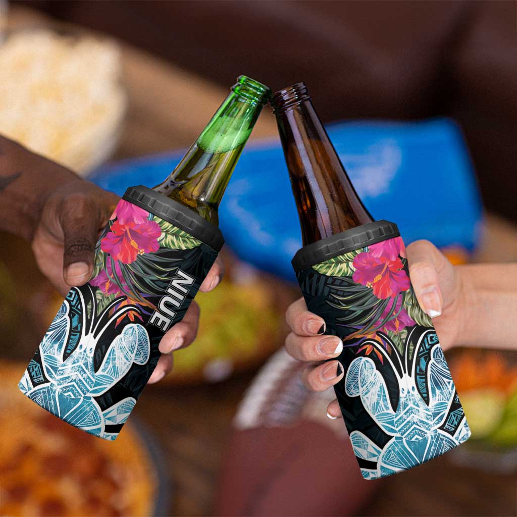 Niue 4 in 1 Can Cooler Tumbler Hiapo Mix Coconut Crab