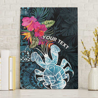 Niue Personalised Canvas Wall Art Hiapo Mix Coconut Crab LT7 Without Frame Art - Polynesian Pride