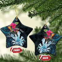 Niue Personalised Ceramic Ornament Hiapo Mix Coconut Crab LT7 Star Art - Polynesian Pride