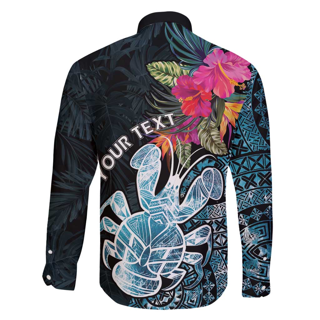 Niue Personalised Family Matching Puletasi and Hawaiian Shirt Hiapo Mix Coconut Crab LT7 - Polynesian Pride