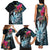 Niue Personalised Family Matching Tank Maxi Dress and Hawaiian Shirt Hiapo Mix Coconut Crab