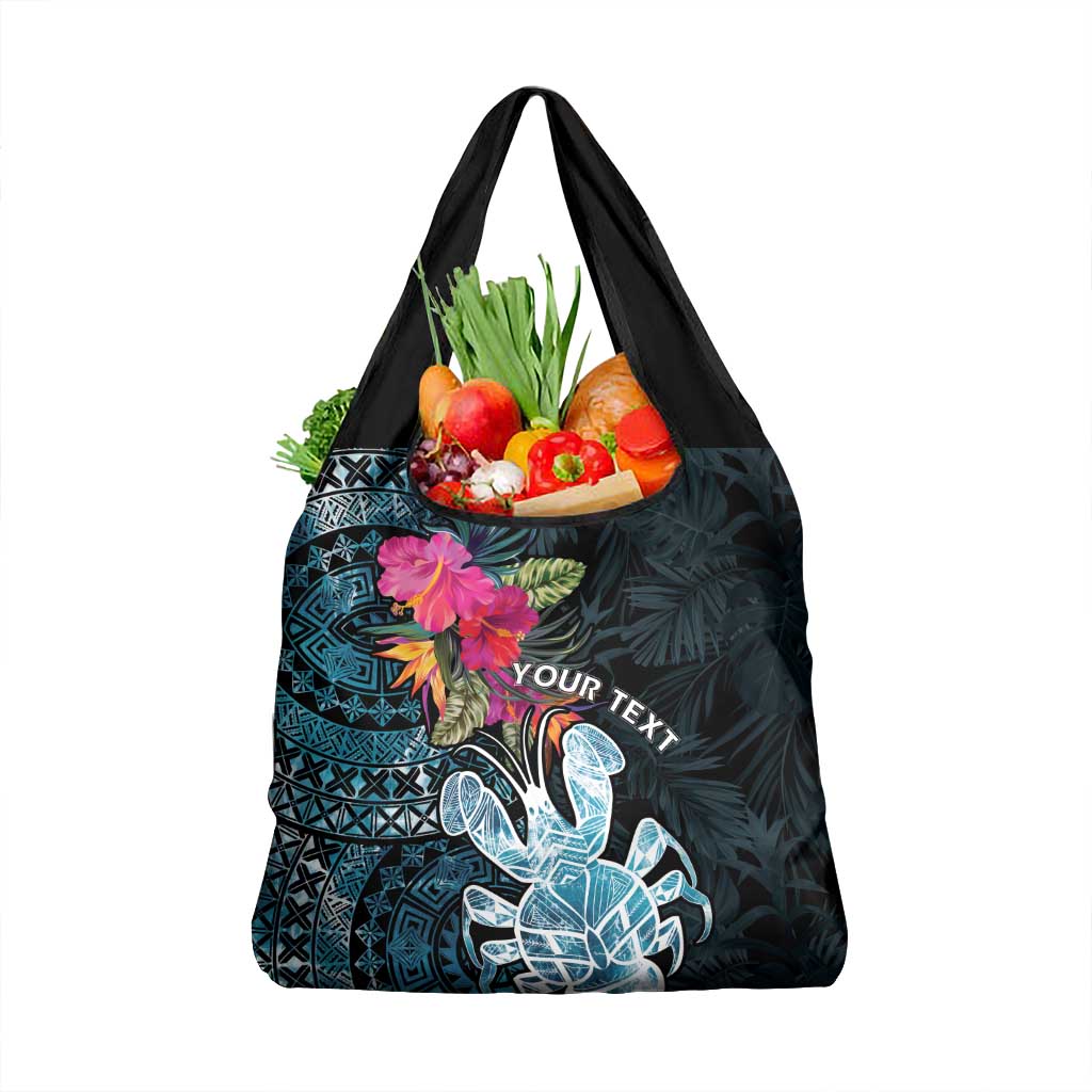 Niue Personalised Grocery Bag Hiapo Mix Coconut Crab LT7 1-pack One Size Art - Polynesian Pride