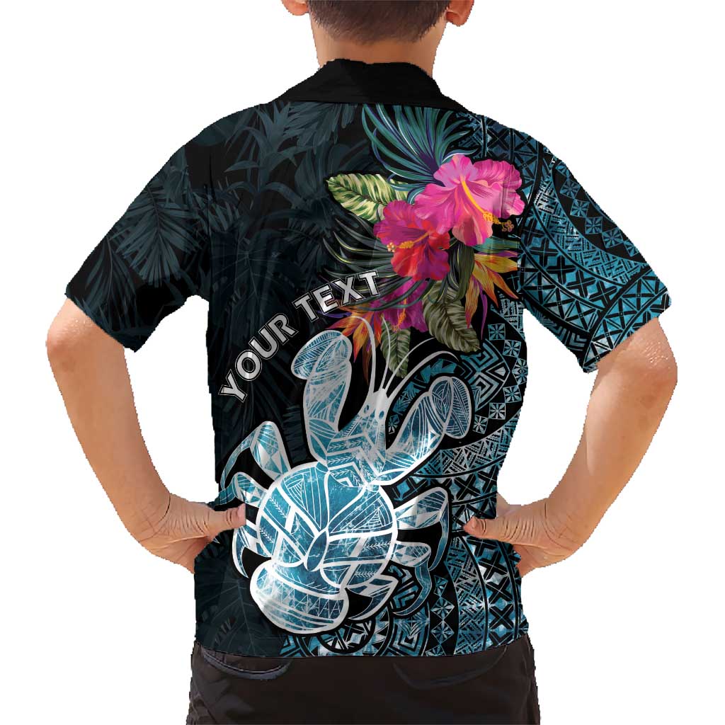 Niue Personalised Hawaiian Shirt Hiapo Mix Coconut Crab LT7 - Polynesian Pride