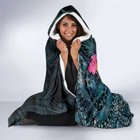 Niue Personalised Hooded Blanket Hiapo Mix Coconut Crab LT7 - Polynesian Pride