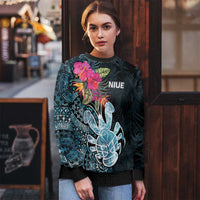 Niue Personalised Ugly Christmas Sweater Hiapo Mix Coconut Crab LT7 - Polynesian Pride