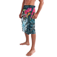 Niue Personalised Lavalava Hiapo Mix Coconut Crab LT7 - Polynesian Pride
