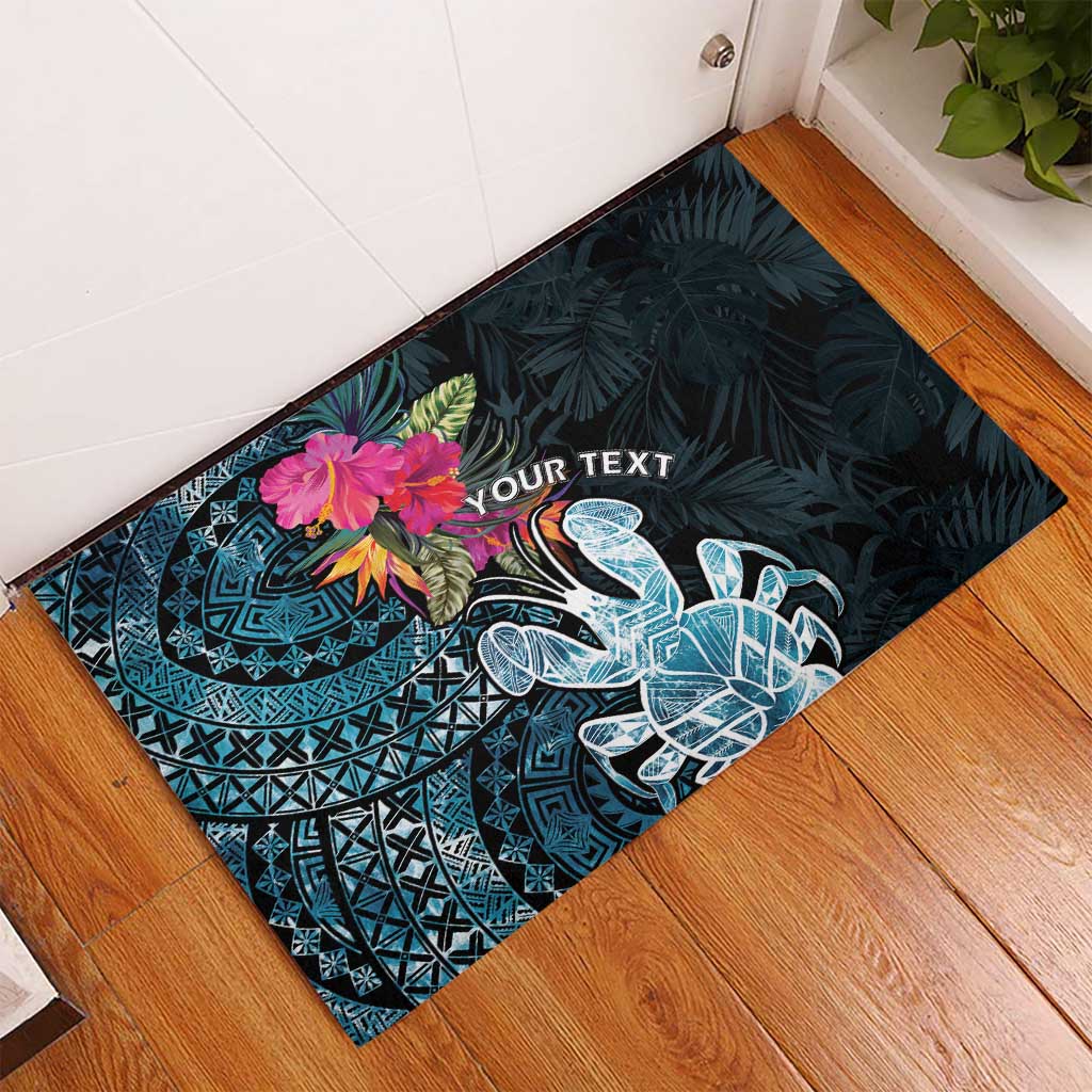 Niue Personalised Rubber Doormat Hiapo Mix Coconut Crab LT7 - Polynesian Pride