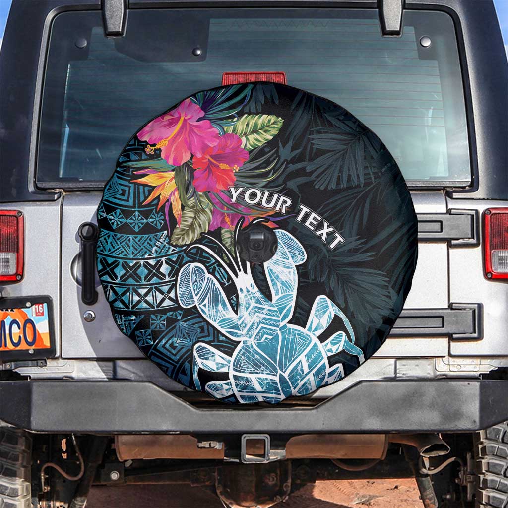 Niue Personalised Spare Tire Cover Hiapo Mix Coconut Crab LT7 Art - Polynesian Pride