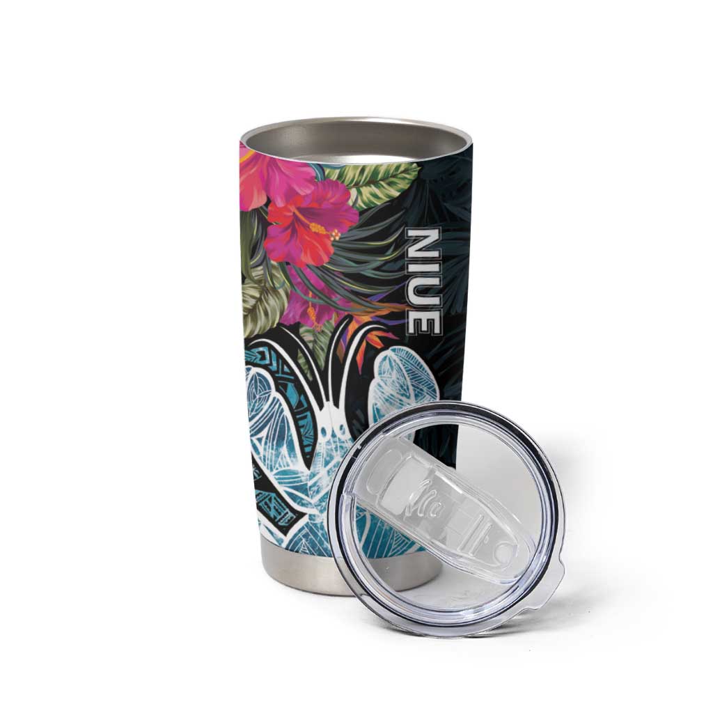 Niue Tumbler Cup Hiapo Mix Coconut Crab LT7 - Polynesian Pride