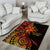 Niue Fakaalofa Atu Personalised Area Rug Whale Hiapo Fiery Motif