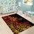 Niue Fakaalofa Atu Personalised Area Rug Whale Hiapo Fiery Motif