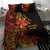 Niue Fakaalofa Atu Personalised Bedding Set Whale Hiapo Fiery Motif