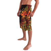 Niue Fakaalofa Atu Personalised Lavalava Whale Hiapo Fiery Motif LT7 - Polynesian Pride