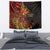 Niue Fakaalofa Atu Personalised Tapestry Whale Hiapo Fiery Motif