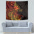 Niue Fakaalofa Atu Personalised Tapestry Whale Hiapo Fiery Motif