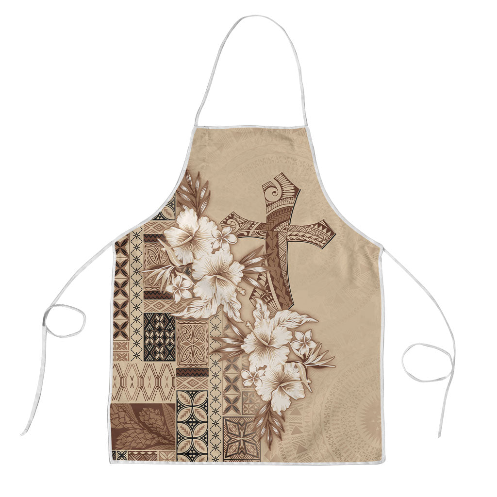 Samoa AIGA Mamanu Siapo Malu Motifs Apron LT7 Beige - Polynesian Pride