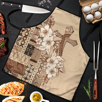 Samoa AIGA Mamanu Siapo Malu Motifs Apron LT7 Beige - Polynesian Pride