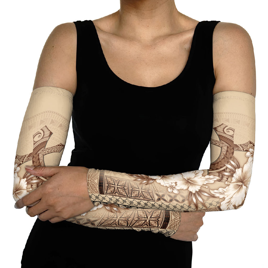 Samoa AIGA Mamanu Siapo Malu Motifs Arm Sleeves LT7 - Polynesian Pride