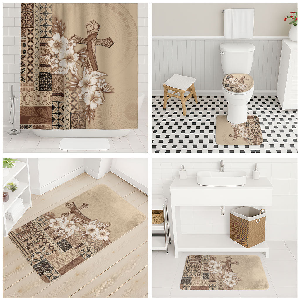 Samoa AIGA Mamanu Siapo Malu Motifs Bathroom Set LT7 - Polynesian Pride